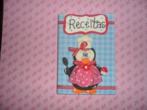 Caderno de receitas pinguim