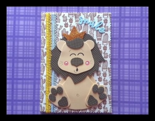 Caderno pequeno leãozinho