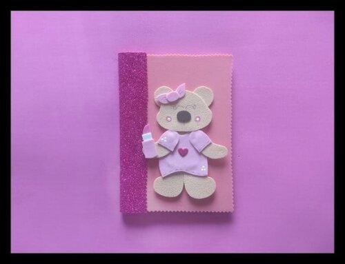 Caderno pequeno ursinha make