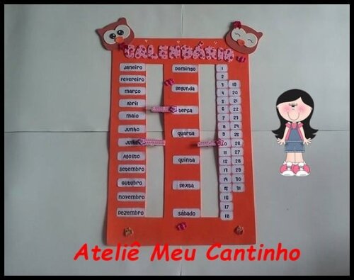 Calendário corujinhas