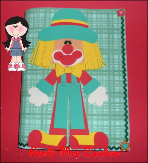Capa de caderno personagens