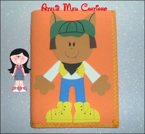 Capas de caderno personagens