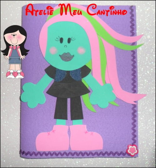 Capas de caderno personagens