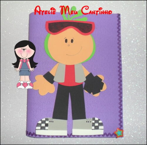 Capas de caderno personagens