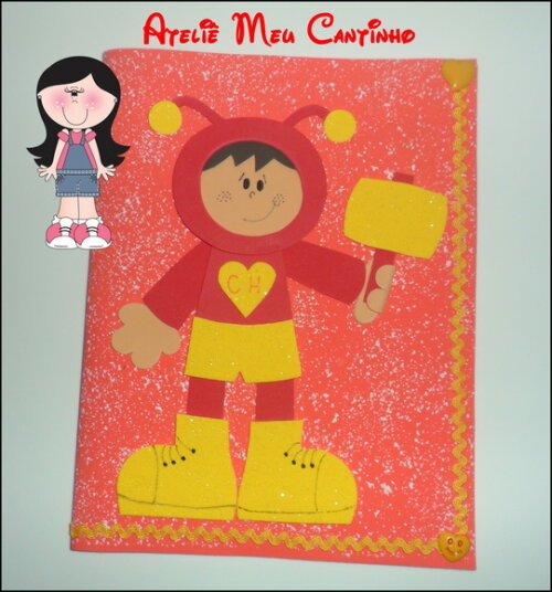 Capas de caderno personagens