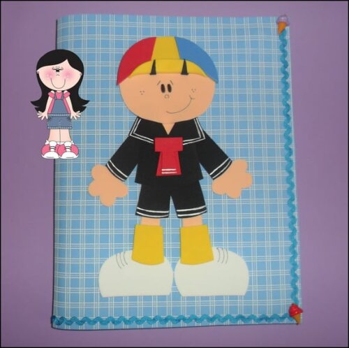 Capas de caderno personagens