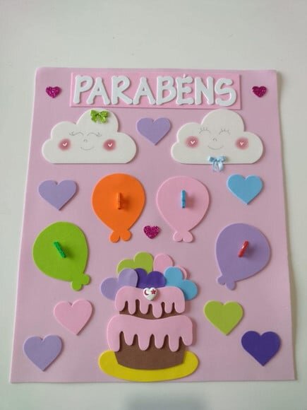 Cartaz Aniversariante Chuva de Amor