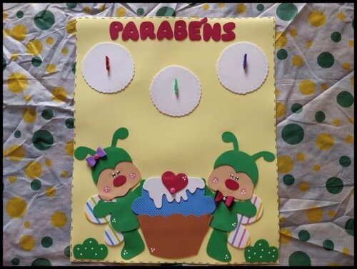 Cartaz aniversariantes joaninhas