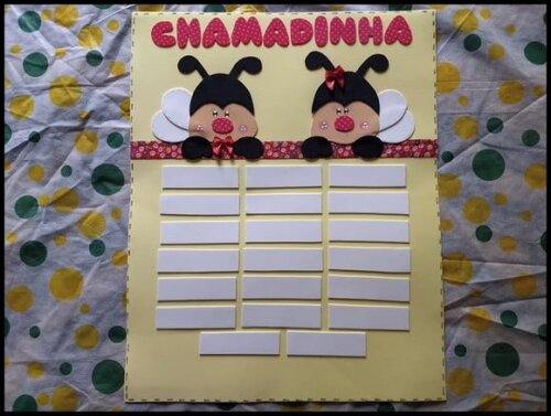 Cartaz chamadinha joaninhas