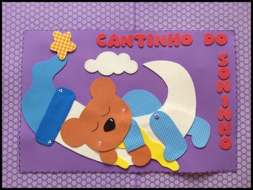 Cartaz cantinho do soninho tema ursinho