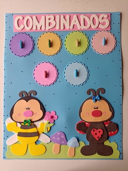 Cartaz Combinados Joaninhas e Abelhas