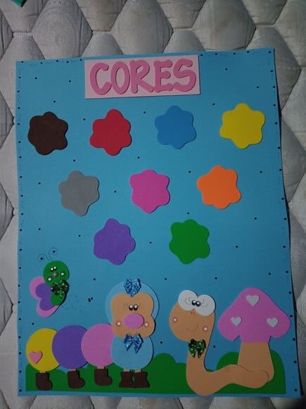 Cartaz Cores Bichinhos do Jardim