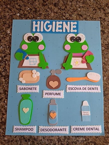 Cartaz Higiene Sapinhos