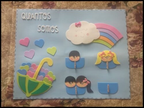 Cartaz quantos somos chuva de amor