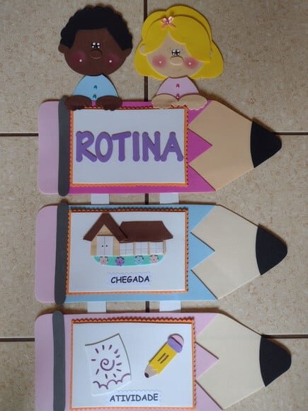Cartaz Rotina Crianças