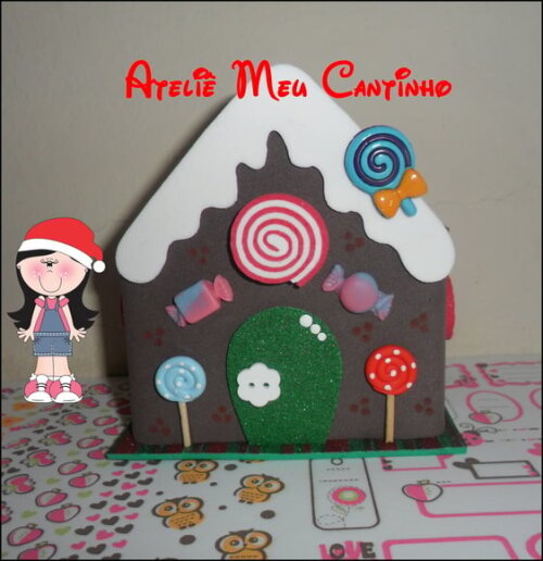 Casinha porta doces