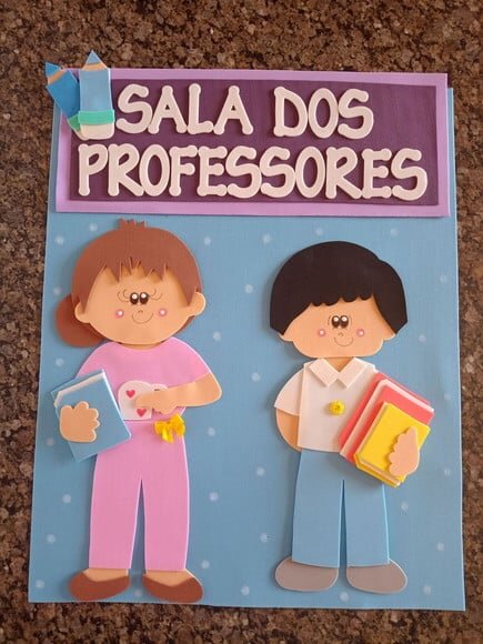 Combo 9 Placas de Porta para Decoração de Escola