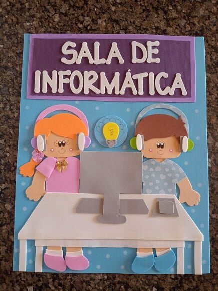 Combo 9 Placas de Porta para Decoração de Escola