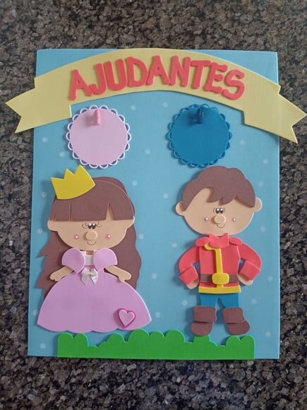 Decoração Sala de Aula Princesa e Príncipe com 6 Cartazes