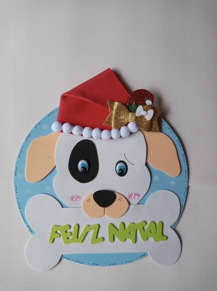 Guirlanda cachorrinho de natal