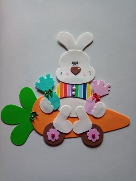 Kit 3 Coelhos para Painel Ver as Fotos com 30 cm Cada