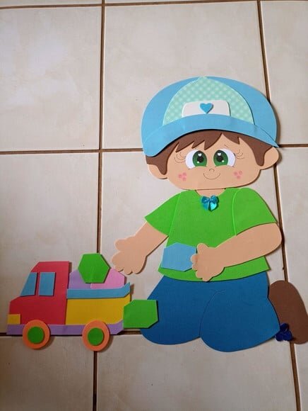 Kit 5 Crianças para Painel com 55 cm Cada