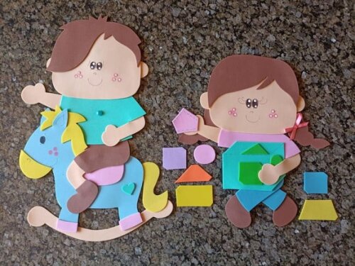 Kit 6 Crianças de 35 cm Cada para Painel