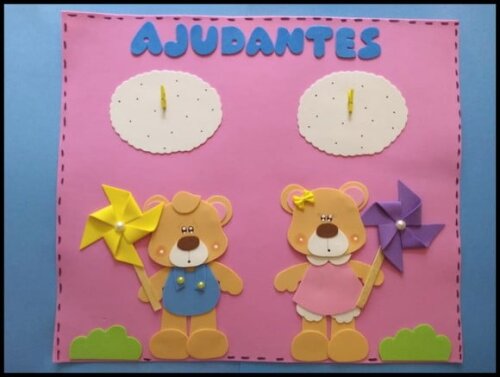 Kit de cartaz escolares tema ursinhos