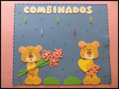 Kit de cartaz escolares tema ursinhos