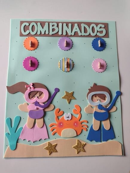 Kit Decoração Sala de Aula Fundo do Mar com Crianças