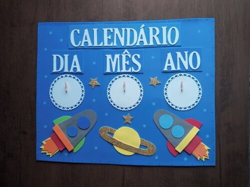 Kit Decoração Sala de Aula Tema Astronautas