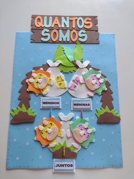 Kit Decoração Sala de Aula Tema Dinossauros e Crianças