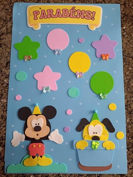 Kit Decoração Sala de Aula Turma do Mickey com 8 Cartazes