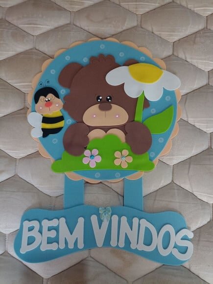 Kit Decoração Sala de Aula Ursinhos com 8 Cartazes