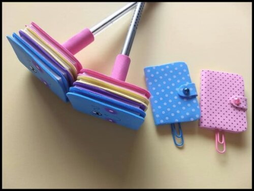 Kit ponteira e clips livrinhos