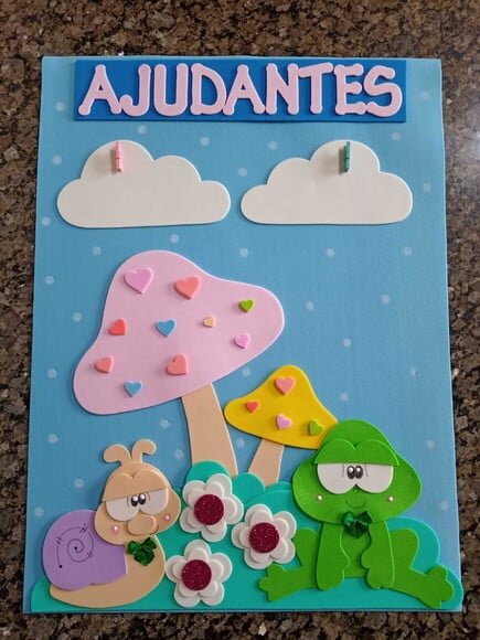 Kit Sala de Aula Bichinhos do Jardim com 8 Cartazes