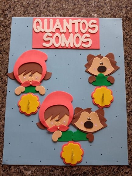 Kit Sala de Aula Chapeuzinho Vermelho com 6 Cartazes