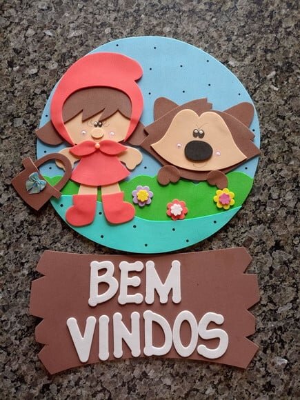Kit Sala de Aula Chapeuzinho Vermelho com 6 Cartazes