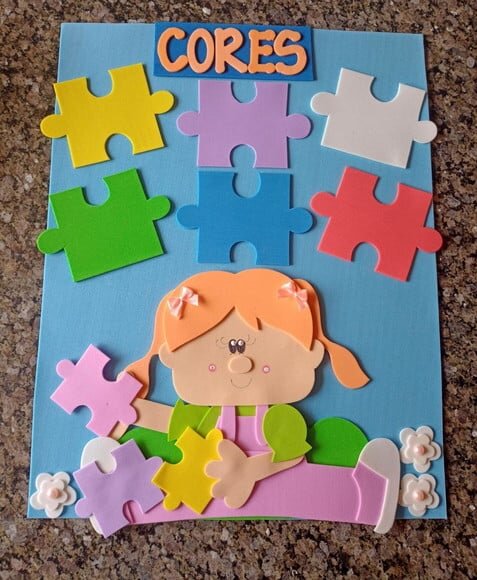 Kit Sala de Aula Crianças Brincando com 7 Cartazes