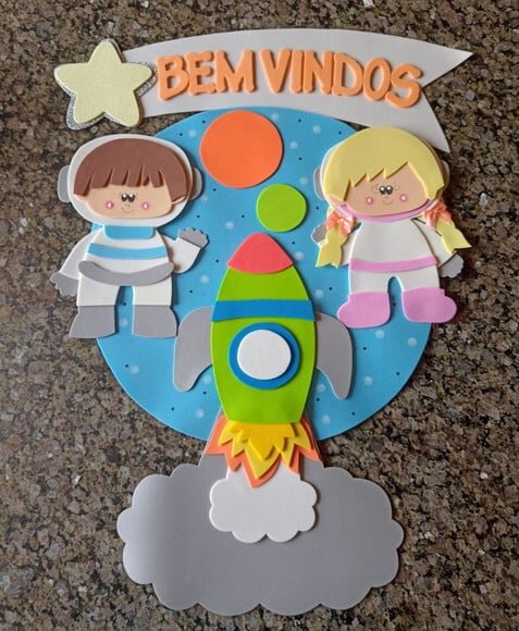 Kit Sala de Aula Explorando o Espaço com 5 Cartazes