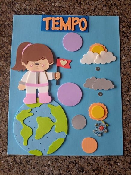 Kit Sala de Aula Explorando o Espaço com 5 Cartazes