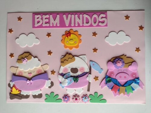 Kit Sala De Aula Tema Arraiá Na Fazendinha