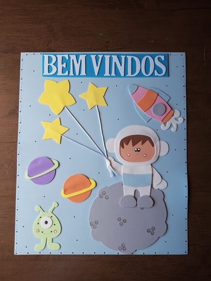 Kit Sala de Aula Tema Astronautas