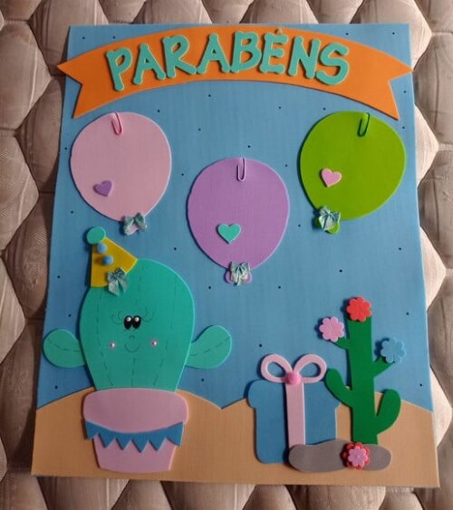 Kit Sala de Aula Tema Cactus com 6 Cartazes