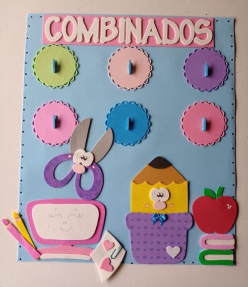 Kit Sala de Aula Tema Materiais Escolares