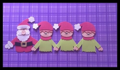 Lata de história os duendes do papai noel