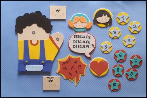 Luva de história desculpe-me