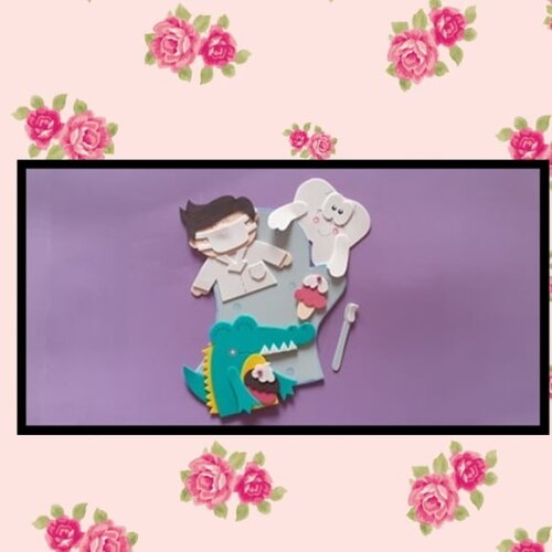 Luva jacaré com dor de dente