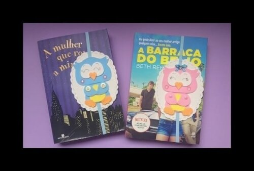 Marcador de páginas corujinha