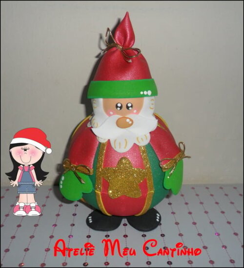 Noel 3d porta doces